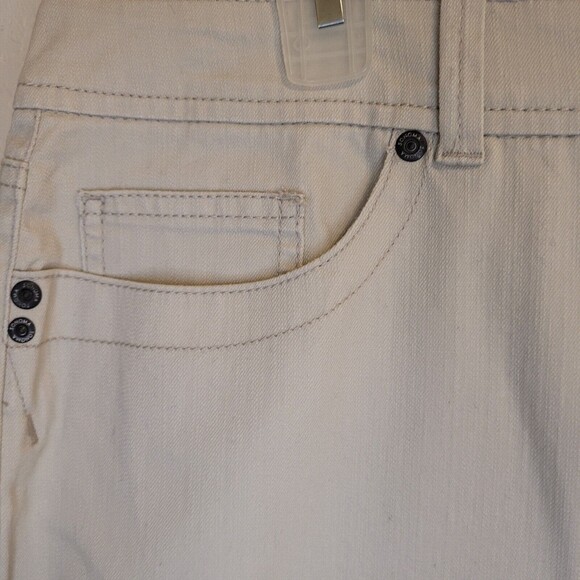 SONOMA Woman's Life + Style Size 14 Capris 5 Pocket Stretch Beige Pants NWT - Picture 3 of 8